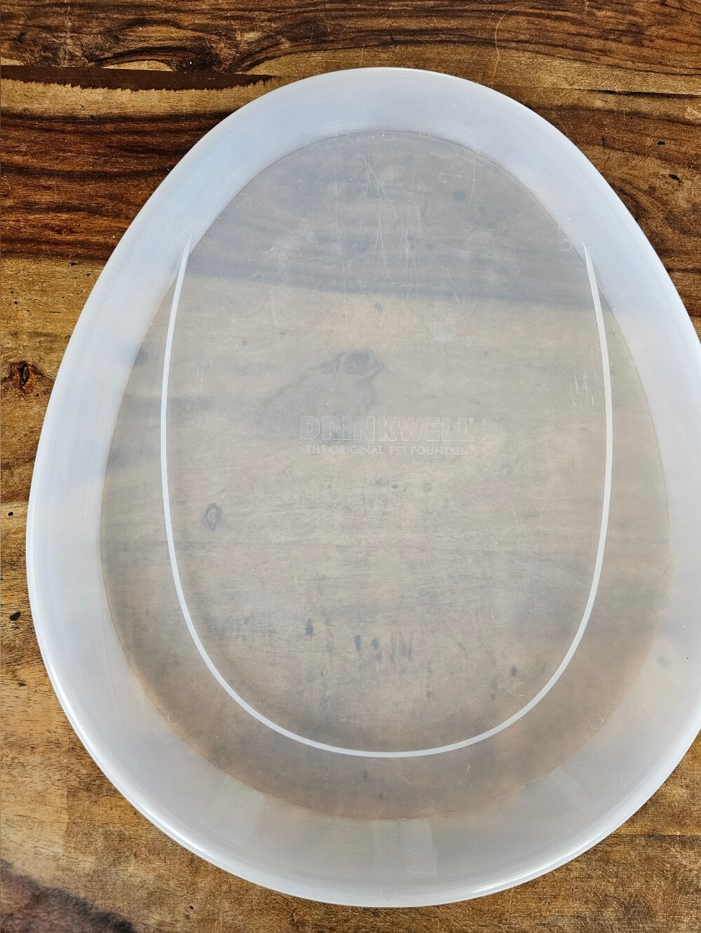 PetSafe Drinkwell Platinum Cat Or Dog Large Clear Plastic Pet Fountain Mat